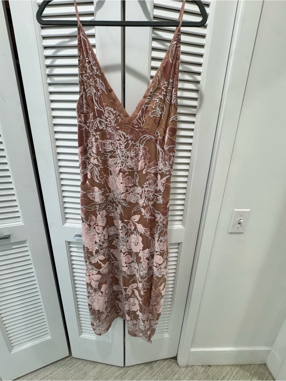 Lulu's Blush Pink and Mauve Floral Slip Dress